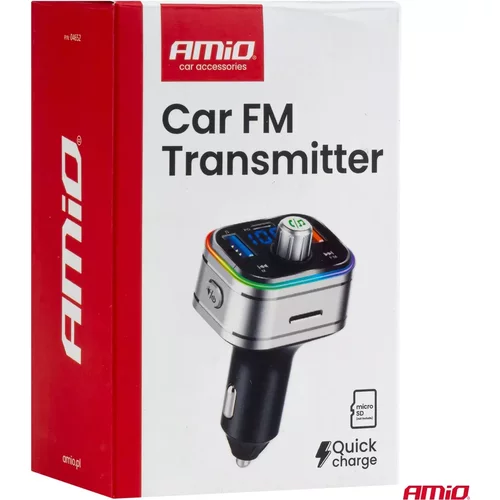 FM transmitter 1×USB-C microSD 12V 24V AMiO-04652 - obr. 10