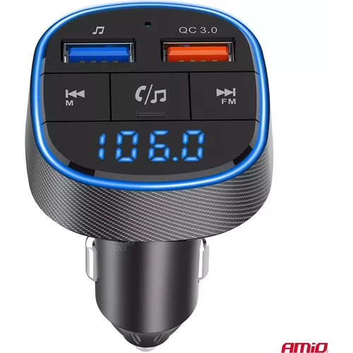 FM transmitter 2×USB-A 12/24V AMiO-04648 - obr. 7