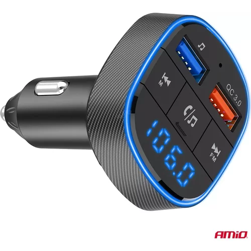 FM transmitter 2×USB-A 12/24V AMiO-04648 - obr. 8