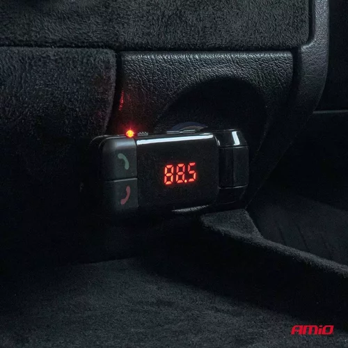 FM transmitter 2×USB-A 12V 24V AMiO-04650 - obr. 1