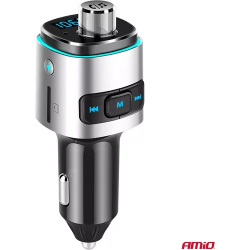 FM transmitter 2×USB-A microSD 12/24V AMiO-04654 - obr. 8