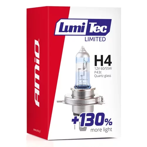 Halogénová žiarovka H4 12V 60/55W LumiTec Limited +130% /AMiO/ - obr. 4