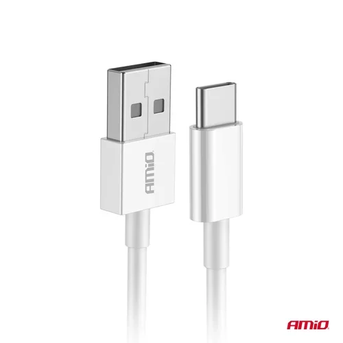 Kábel nabíjací USB-A – USB-C 2A 100CM FullLINK AMiO-03893 - obr. 2