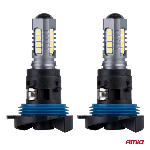 LED žiarovky CANBUS 3030 18SMD HP24W White 12V/24V /AMiO/ - obr. 1