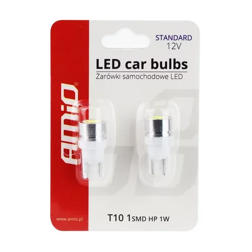 LED žiarovky STANDARD T10 W5W 1xSMD HP 1W 12V /AMiO/ - obr. 4