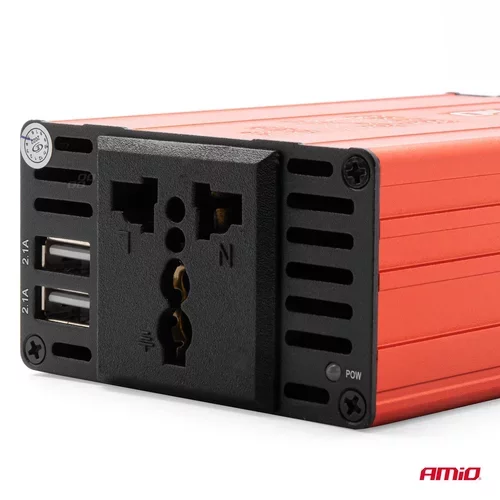 Menič napätia 12V/220V 300W/600W 2xUSB PI03 /AMiO/ - obr. 1