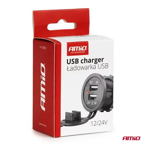 Nabíjačka 2x USB 12/24V MOD-03 /AMiO/ - obr. 4