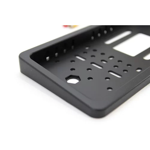 Parkovací asistent TFT01 4,3” s kamerou CAM-402 LED v podložke pod ŠPZ, 4-senzorové, strieborné /AMiO/ - obr. 4