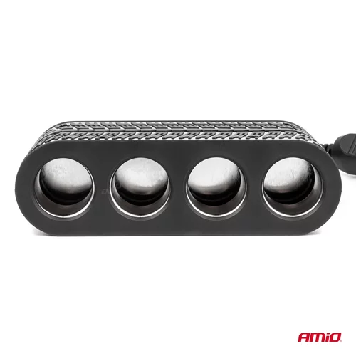 Predlžovacia zásuvka 2x USB-A 1x USB-C 12/24V 120W 80cm AMiO-04367 - obr. 2