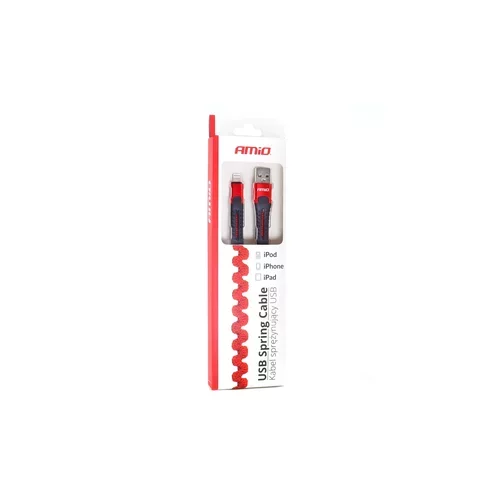 Pružinový kábel USB Apple lightning 1.2m FullLINK UC-13 /AMiO/ - obr. 4