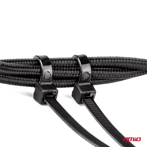 Sťahovacie pásky čierne 2,5x150mm - 100 ks /AMiO/ - obr. 4