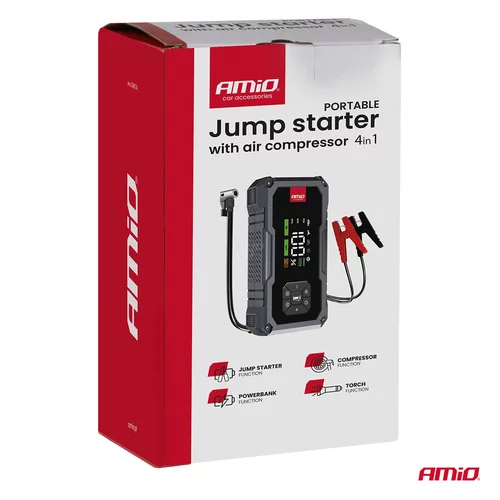 Štartovacie zariadenie 4in1 12V 7,2Ah 600A PRO AMiO-04674 - obr. 10