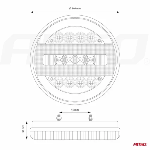 Svetlo zadné združené LED ĽAVÉ, PRAVÉ s dynamickým indikátorom RCL-07-LR /AMiO/ - obr. 11
