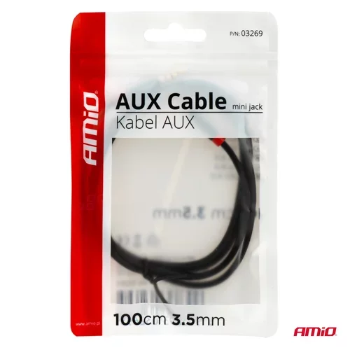 Kábel AUX jack-jack 3,5mm 100CM AMiO-03269 - obr. 4