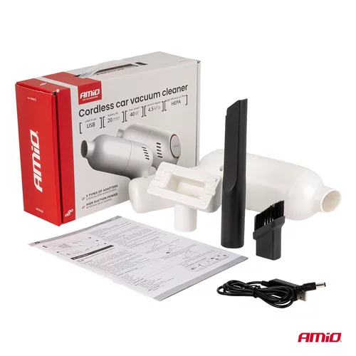Bezdrôtový vysávač do auta USB-C VC-07 HEPA /AMiO/ - obr. 6