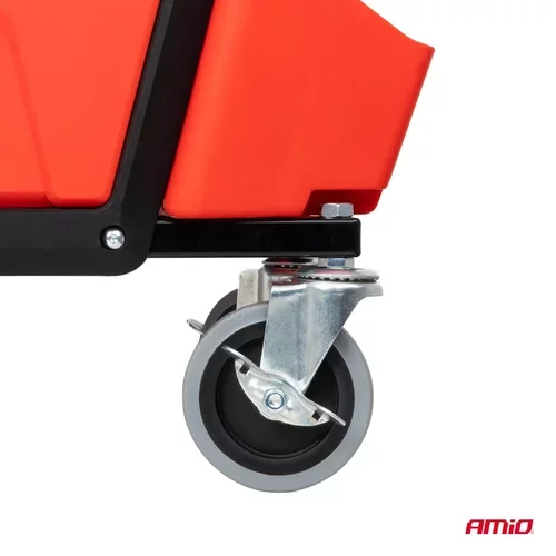 Dielenská stolička na kolieskach s úložným priestorom na náradie 150kg AMiO-04268 - obr. 9