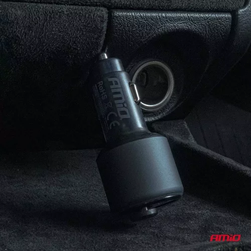 FM transmitter 1×USB-A 1×USB-C 12/24V AMiO-04655 - obr. 3