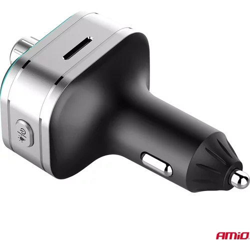 FM transmitter 1×USB-C microSD 12V 24V AMiO-04652 - obr. 7