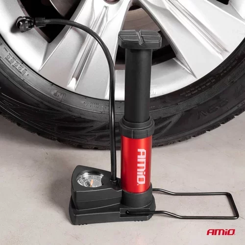 Kovová nožná pumpa s manometrom MINI PU03 /AMiO/ - obr. 8