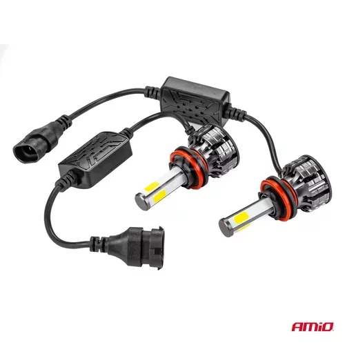 LED žiarovky hlavného svietenia H8/H9/H11 COB 4Side /AMiO/ - obr. 11