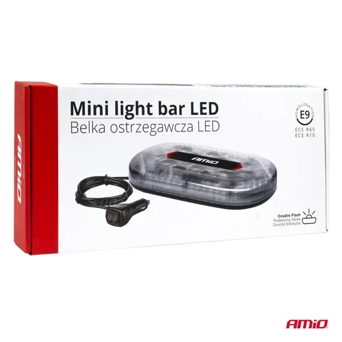 Mini svetelná lišta LED WLB78 magnet 293x171mm R65 R10 48LED 12/24V IP56 /AMiO/ - obr. 9