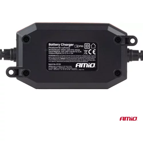 Nabíjačka digitálna AGM GEL STD LiFePo4 MAX 1,5A 6/12V AMiO-04526 - obr. 6