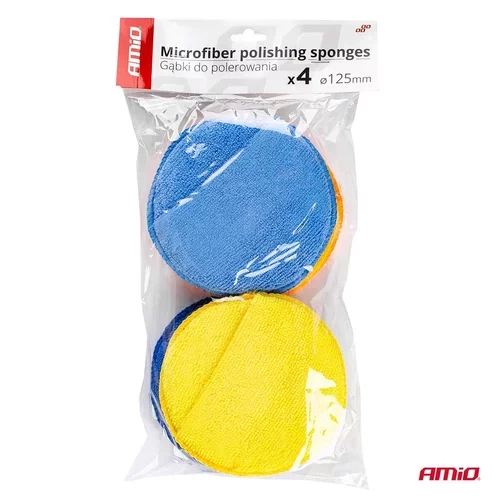 Sada leštiacich kotúčov z mikrovlákna s vreckom na prsty 4x125 mm /AMiO/ - obr. 4