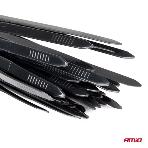 Sťahovacie pásky plastové čierne 3,6x300mm - 100ks /AMiO/ - obr. 3