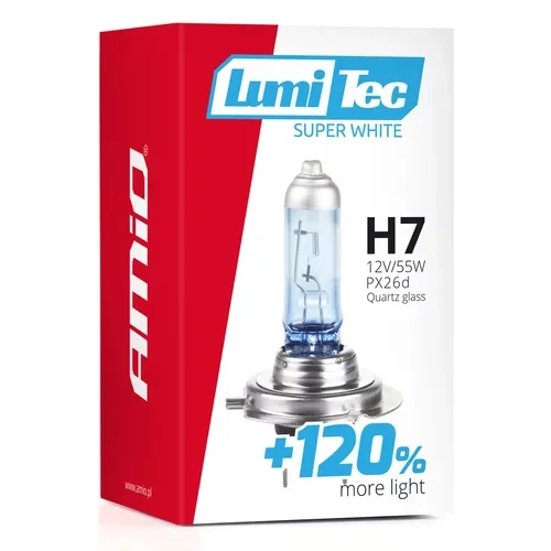 Halogénová žiarovka H7 12V 55W LumiTec SuperWhite +120% /AMiO/ - obr. 4