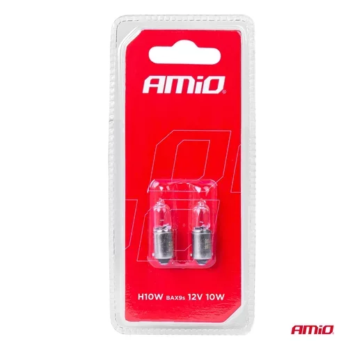 Halogénové žiarovky H10W 12V 10W BAX9S white 2ks blister /AMiO/ - obr. 3