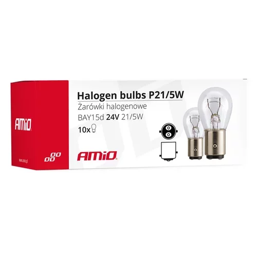 Halogénové žiarovky P21/5W BAY15D 24V 21W/5W 10ks /AMiO/ - obr. 2