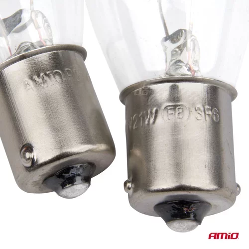 Halogénové žiarovky P21W BA15s 12V 2ks blister /AMiO/ - obr. 2