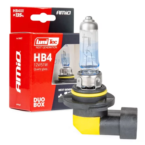 Halogenové žiarovky HB4 12V 51W LumiTec NEXT GENERATION +135% DUO AMiO-04407