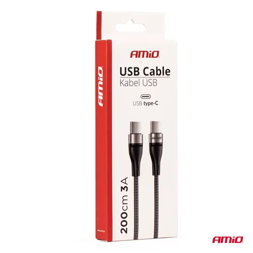 Kábel USB-C+USB-C 200 cm FullLINK UC-18 /AMiO/ - obr. 5