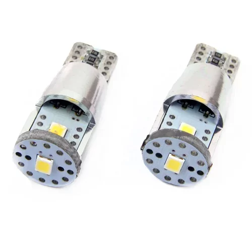LED žiarovky CANBUS 3SMD 2835 T10e (W5W) ALU White 12V/24V /AMiO/ - obr. 3