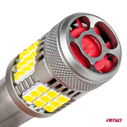 LED žiarovky CANBUS PRO series 1156 BA15S P21W R10W R5W 36x3030 SMD FAN White 12V/24V AMIO-03722 - obr. 4