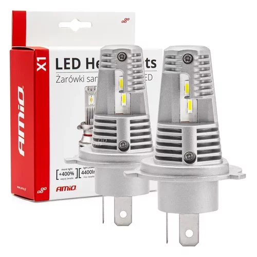 LED žiarovky hlavného svietenia H4/H19 X1 Series /AMiO/