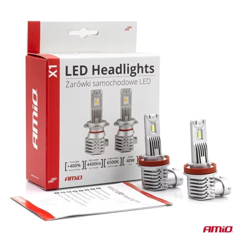LED žiarovky hlavného svietenia H8/H9/H11/H16 X1 Series /AMiO/ - obr. 6
