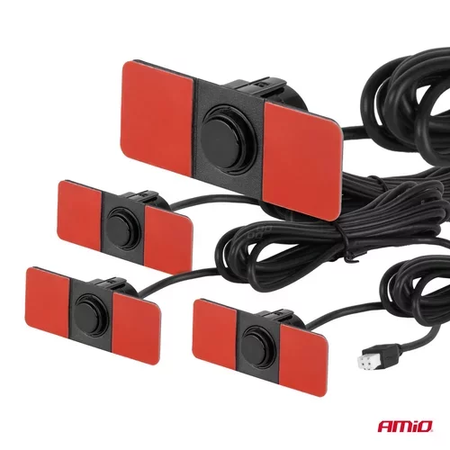Parkovací asistent MAX LED 4-senzorové čierne vnútorné 16,5mm /AMiO/ - obr. 3