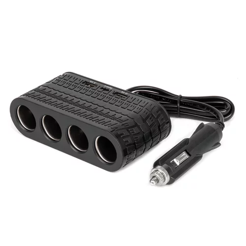 Predlžovacia zásuvka 2x USB-A 1x USB-C 12/24V 120W 80cm AMiO-04367