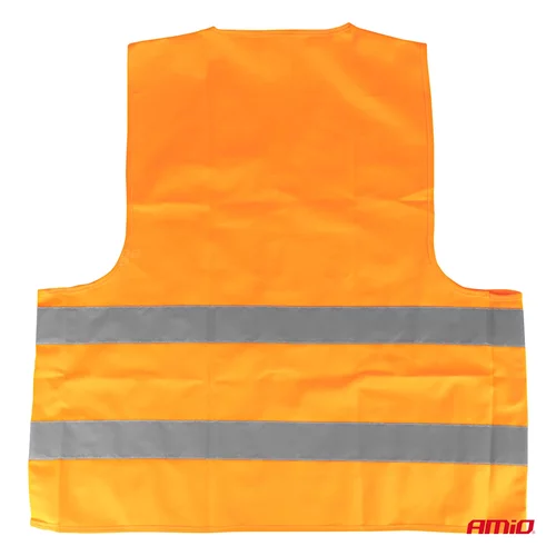 Reflexná vesta XXL oranžová s certifikátom AMiO-03985 - obr. 7