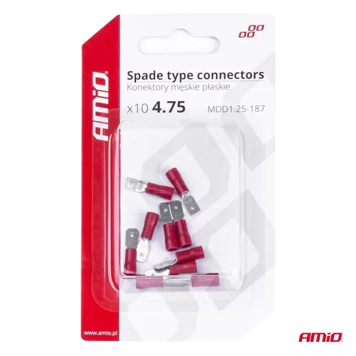 Sada elektrických konektorov 5.6mm 0.5-1.5mm2 10A 10 ks /AMiO/ - obr. 3