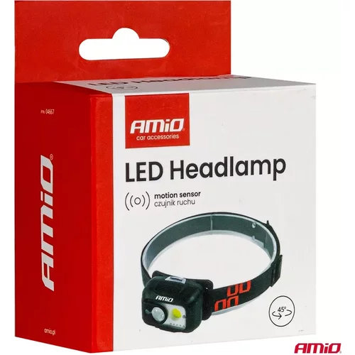 Čelovka LED XPG+COB 1800mAh (BATT) AMiO-04667 - obr. 8
