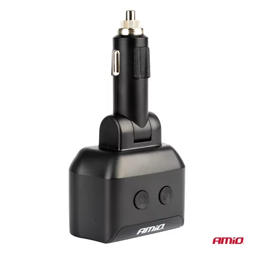 Dvojitá predlžovacia zásuvka 2xUSB 1xUSB C 12/24V max 200W AMiO-04173 - obr. 5