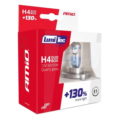 Halogénová žiarovka blister (2ks) H4 12V 60/55W sada LumiTec LIMITED +130% /AMiO/ - obr. 4