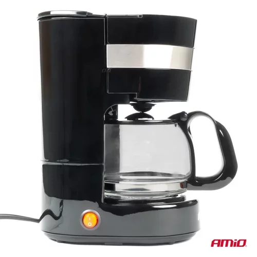 Kávovar 0.65L 24V 300W Čierny /AMiO/ - obr. 1