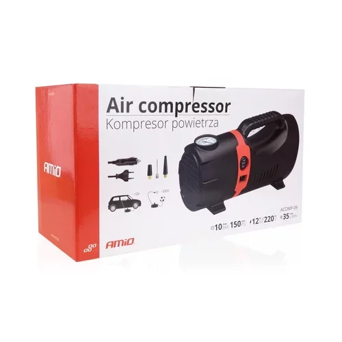 Kompresor do auta 12V / 230V Acomp-09 /AMiO/ - obr. 3
