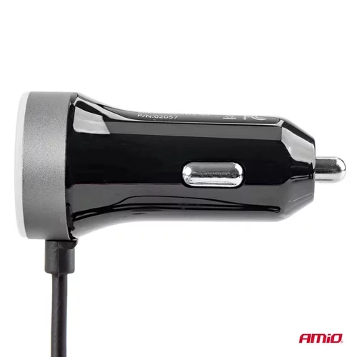 Nabíjačka do auta 12/24V Micro C + 2x USB 2.4A PCH PRO-3 /AMiO/ - obr. 5