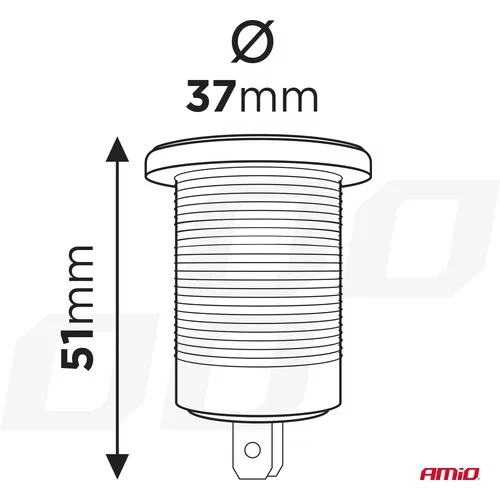 Nabíjačka USB USB-C 12/24V MOD-07 /AMiO/ - obr. 3