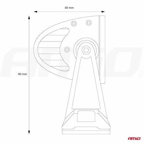 Panelové pracovné svetlo AWL26 80LED COMBO 9-36V /AMiO/ - obr. 12